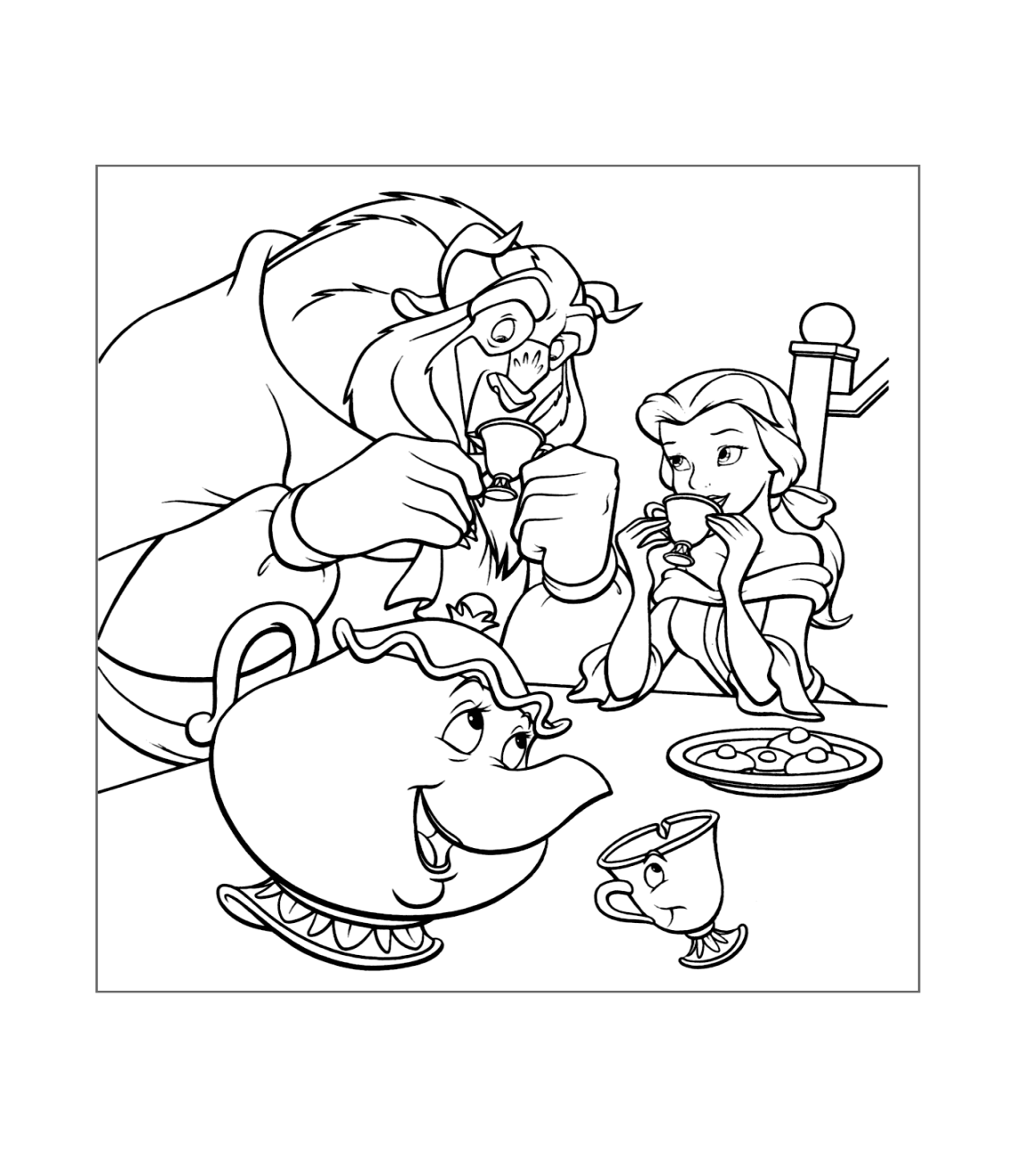Beauty and the Beast Coloring Pages – Printable Coloring Pages Beauty and the Beast Coloring Pages – Printable Coloring Pages