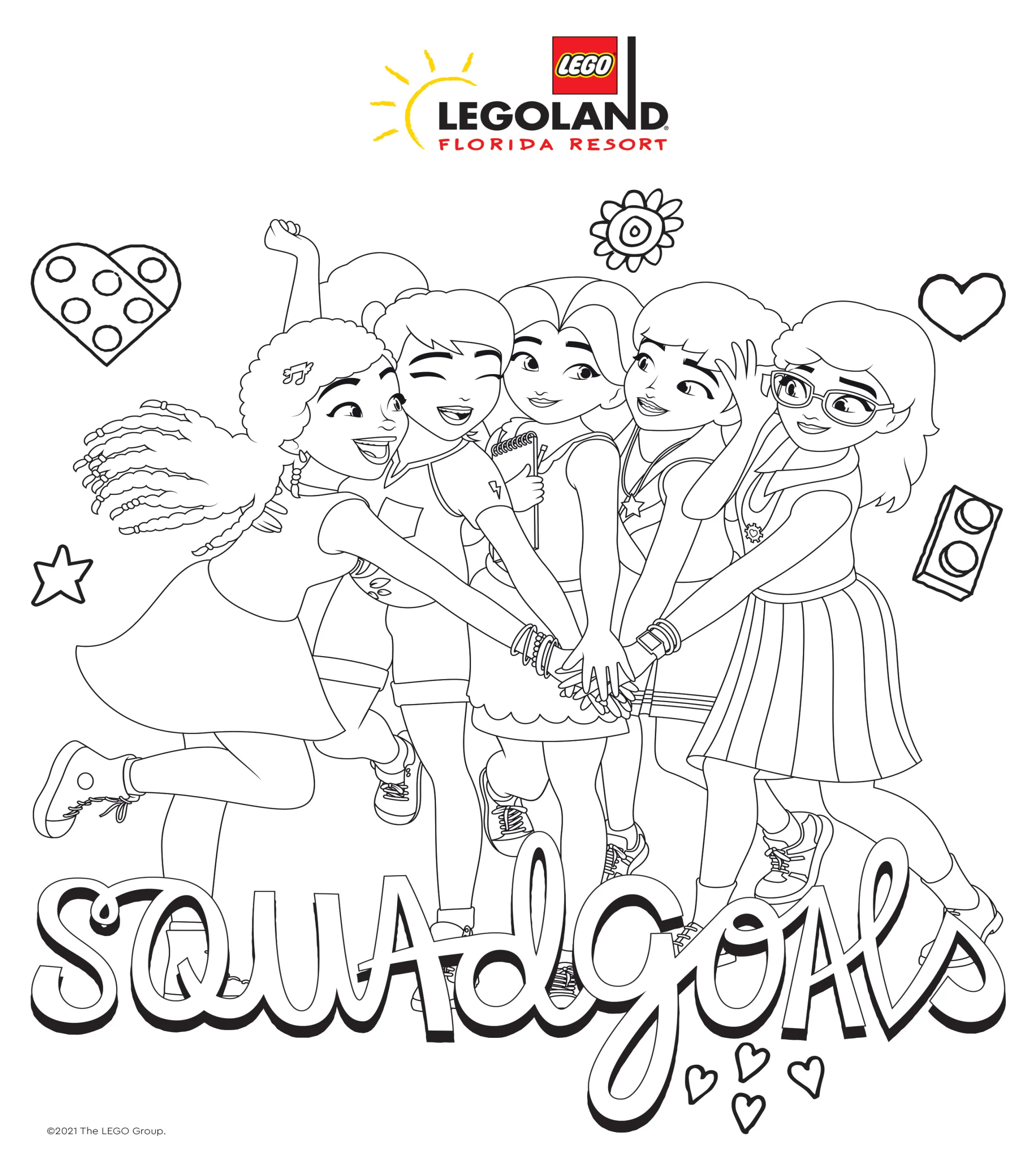 LEGO® Friends Weekends Coloring Sheets LEGO® Friends Weekends Coloring Sheets